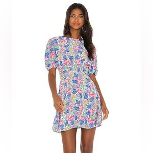 FAITHFULL THE BRAND Sidonie Mini Dress in Jemima Floral Size Small NWT
